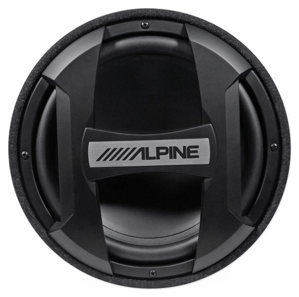 ALPINE SWT-S10 1200w 10  Car Audio Subwoofer in Bass Tube Enclosure 4-Ohm Sub Supply