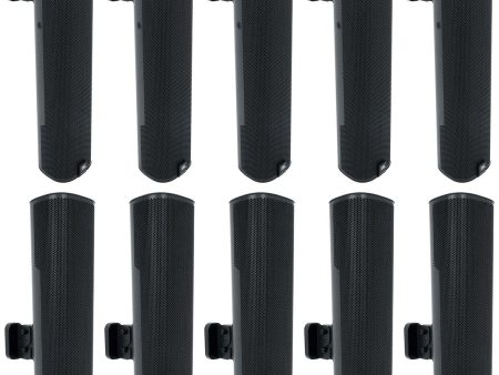 10) JBL COL600-BK 24  Black 70V Commercial Slim Column Wall Mount Array Speakers Online now