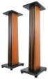 2) Rockville SS36C Premium Classic Wood Grain 36  Speaker Stands Up to 100Lbs Supply