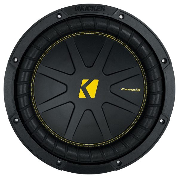 (2) Kicker 50CWCS104 CompC 10  SVC Subwoofers+Sealed Sub Box Enclosure CWCS104 Cheap