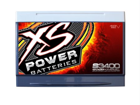 XS Power S3400 12V 2500W 4000W Range AGM S-Series Battery, Max 3300Amps Fashion