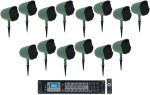 (14) JBL GSF6-GN 6.5  Landscape Ground Stake Wall 70v Commercial Speakers+Amp Discount