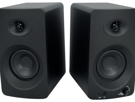 Rockville ASM4 4  Powered Studio Monitors Pair with Bluetooth, 1 4 , Optical, RCA Inputs Supply