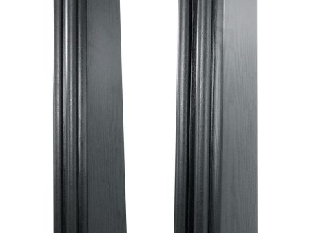 2) Rockville SS36B Premium Black Wood Grain 36  Home Speaker Stands Up to 100Lbs Fashion