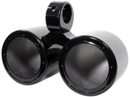 Rockville DMAC65B Dual 6.5  Black Aluminum Wakeboard Tower Speaker Enclosure Hot on Sale