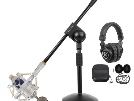 Blue Spark Digital Lightning Podcasting Podcast Kit w Mic+Headphones+Boom Stand Cheap