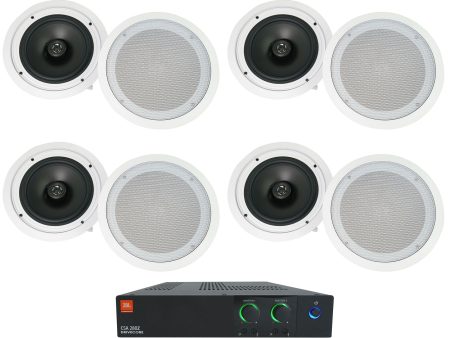 JBL CSA 280Z 2 x 80w Commercial 70v Amplifier Amp+8) 8  Ceiling Speakers CSA280Z Online