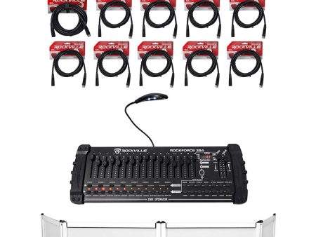 (10) Chauvet DJ COREpar UV 120 ILS UV COB D-Fi DMX Par Lights+Facade+Controller Fashion