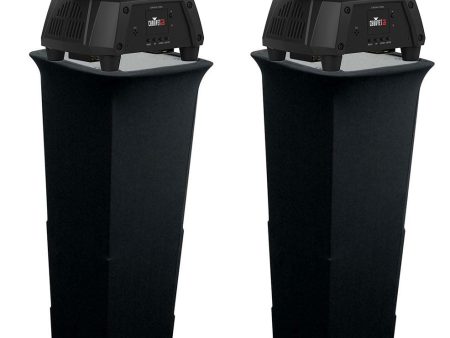 (2) Chauvet DJ Intimidator Spot 60 ILS DMX Moving Head Lights+Black Totem Stands Online now