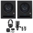 (2) Presonus Eris Pro 6 Powered 6  2-Way Studio Monitors Speakers+Headphones+Mic Online Hot Sale