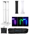 Rockville RTP32W Totem Moving Head Light Stand+Black+White Scrims and Carry Bags Online Hot Sale