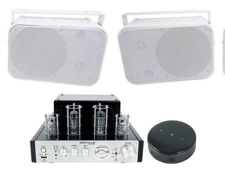 Rockville BluTube Bluetooth Tube Amplifier+(4) 6.5  Speakers+Smart Wifi Receiver on Sale