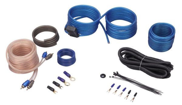 Rockville RWK10 10 Gauge Amp Installation Kit ANL Fuse Holder, 100% Copper RCA on Sale