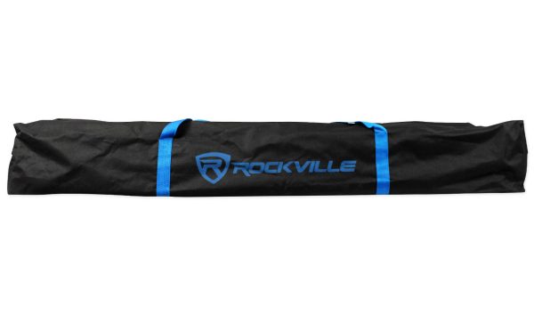 (2) Rockville RPG12 12  Powered 800w DJ PA Speakers+Stands+Mixer+Microphones For Sale