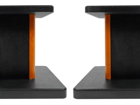 2 Rockville RHT8C Computer Bookshelf Desktop Speaker Studio Monitor Stands-Wood Cheap