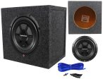 Rockford Fosgate R2SD4-10 10  400W 4 Ohm Shallow Car Subwoofer + Sub Enclosure For Discount