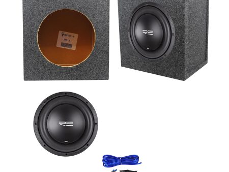 RE Audio SEX10D4 V2 SEXV2 10  750W RMS Car Subwoofer+Sealed Sub Box Enclosure For Cheap