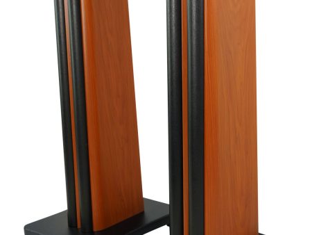 2) Rockville SS28C Premium Classic Wood Grain 28  Speaker Stands Up to 100Lbs For Discount