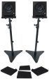 (2) Presonus Eris Pro 8 Powered 8  2-Way Studio Monitors Speakers+Stands+Pads Fashion