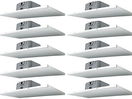 10) Rockville DCS6T 70V Commercial 2  X 1  Drop Ceiling Tile Speakers For Office Discount