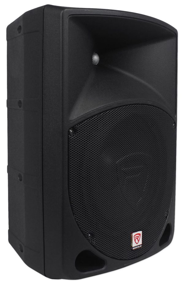 Rockville RPG10 10  Powered Active 600 Watt 2-Way DJ PA Speaker System For Sale