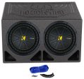 (2) Kicker 50CWCS104 CompC 10  SVC Subwoofers+Vented Sub Box Enclosure CWCS104 Cheap