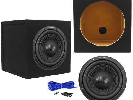 Alpine W10S4 10  1500 Watt 4-Ohm Car Audio Subwoofer + Sealed Sub Box Enclosure Online Sale