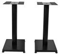 Pair Rockville RS21B 21 inch Steel Bookshelf Speaker Studio Monitor Stands - Black Sale