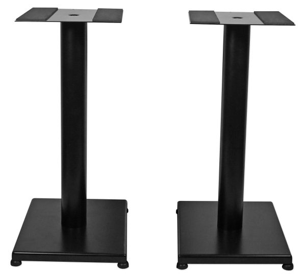 Pair Rockville RS21B 21 inch Steel Bookshelf Speaker Studio Monitor Stands - Black Sale