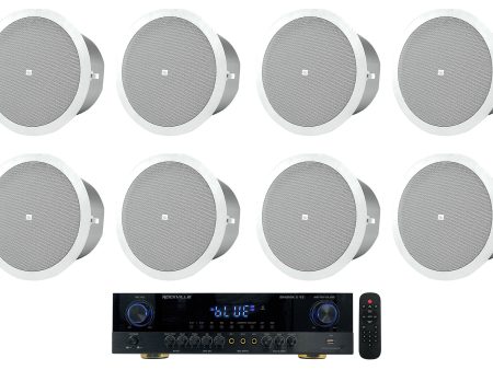 8) JBL 4 inch Ceiling Speakers+2000w Bluetooth Amplifier For Restaurant Bar Cafe on Sale