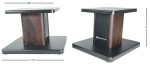 Rockville 8” Dark Wood Studio Monitor Speaker Stands For Rockville APM6B Online now