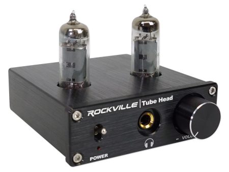 Rockville TubeHead Tube Headphone Amplifier Amp with 6K4 Tubes 16-300 Ohms 180mW Discount