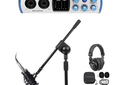 PRESONUS 1-Person Podcasting Podcast Recording Kit w Mic+Headphones+Boom Stand Online Hot Sale