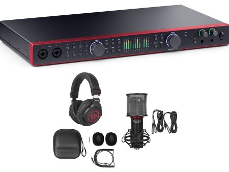 Focusrite SCARLETT 18I20 4G 4th Gen Audio Recording Interface+Headphones+Mic on Sale