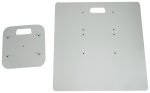 Rockville Top+Bottom Black Totem Plates For RTP33-TV (Turn your stand White) Sale