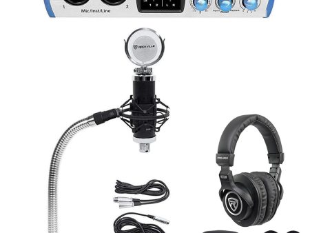 PRESONUS 1-Person Podcasting Podcast Recording Kit w Mic+Headphones+Gooseneck Sale