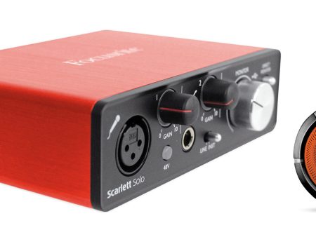 Focusrite SCARLETT SOLO 2nd Gen 192 KHz USB 2.0 Audio Interface+Speaker For Cheap